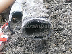 deformed pitch fibre pipe repair
